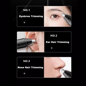 Tondeuse portable rechargeable USB pour sourcils, visage, oreilles et nez, avec lames à double tranchant et écran LED pour un nettoyage facile, idéale pour les camping-cars - Product Image 1