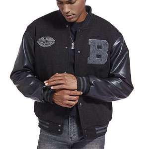 Veste de baseball personnalisée pour hommes dans un style universitaire durable et à la mode avec nom de l'équipe et motif imprimé du collège 2025 - Product Image 5