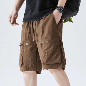 2026 Trending Custom OEM Nylon <b>Shorts</b> Memory Nylon Logo <b>With</b> <b>Zips</b> At Front And Back Side <b>Pockets</b> Nylon <b>Shorts</b> <b>Men</b> - Product Image 5