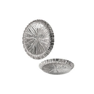 Lot De 2 Plateaux De Dessert De Différentes Tailles En Aluminium Couleur Argent Plateaux De Chocolat Pour Accessoires D'hôtel - Product Image 5