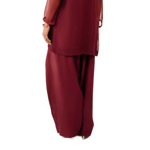 Venta caliente precio bajo Farsi Shalwar para mujeres MOQ bajo transpirable Farsi Shalwar boda y fiesta desgaste - Product Image 3