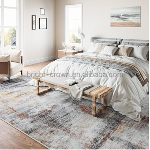 Alfombra Antideslizante de Estilo Moderno y Tamaño Personalizado con Reverso de Felpa de Cristal, Material de Poliéster para la Seguridad de Personas Mayores en el Hogar - Product Image 1