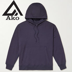 Sweat à capuche unisexe personnalisé en molleton 100 % coton épais, coupe classique, brodé, écologique, anti-plis, à épaules tombantes - Product Image 1