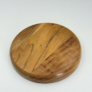 Assiettes rondes en bois d'acacia massif Plateau de service pour gâteaux Plats en bois naturel Couleur personnalisée Vaisselle de cuisine en bois - Product Image 4