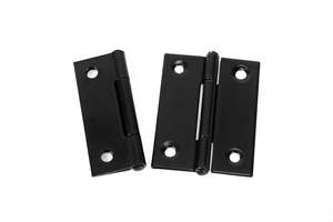 บานพับสแตนเลสสีดำทันสมัย บานพับประตูแบบปิดนุ่มนวล บานพับขนาดเล็ก บานพับประตูตู้ แบบสวิง  กระบวนการชุบไฟฟ้าและพ่นสี - Product Image 6