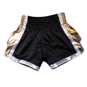 Nouveaux shorts de Muay Thai MMA en toile respirante pour hommes - Taille élastique tricotée de haute qualité, personnalisable - Product Image 6