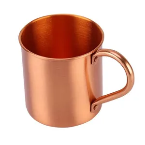 Wholesale 2024 Plan Copper Mug High Standard Solid Metal Mugs Wholesale Moscow Mule Mug best metal cup