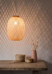 โคมไฟไม้ไผ่เวียดนามสำหรับตกแต่งบ้านร้านอาหารและโรงแรมมีสไตล์ทนทานทำด้วยมือ - Product Image 6