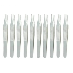 10 pièces pinces à tissus Adson Instruments chirurgicaux/médicaux SS 4.75 "dentelé - Product Image 1