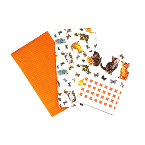 Nouveauté torchons de cuisine brodés 100% coton personnalisés avec logo privé personnalisé - Product Image 3