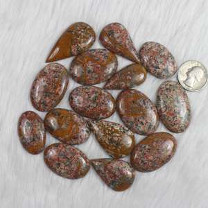 Lote a granel al por mayor de piedras preciosas sueltas de jaspe de Unakita Natural multicolor y multiforma, calidad increíble para la fabricación de joyas - Product Image 2