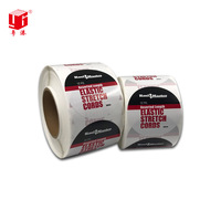 Étiquettes thermiques adhésives rondes en PET argentées imperméables de 1,5 pouce GH-Printing pour étiquettes extensibles élastiques