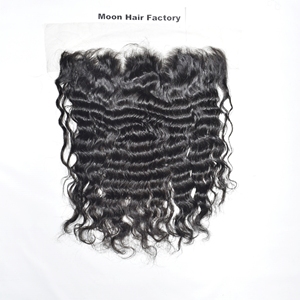 Bon produit Cheveux humains de temple indien d'apparence naturelle bouclés à l'avant doux et soyeux vendeur de machine à double trame Extensions non transformées - Product Image 6