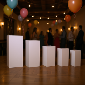 Set de Soportes Cúbicos para Decoración de Fiestas, 5 Piezas, 90cm, 75cm, 60cm, 50cm, 45cm - Product Image 3