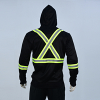 Sudadera de Alta Visibilidad al por Mayor, Ropa de Trabajo de Seguridad con Cinta Reflectante, Duradera y Transpirable para Uso en Exteriores y Construcción