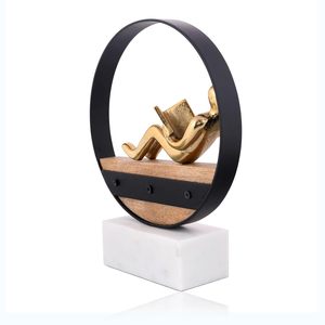 รูปปั้นทองเหลืองสวยงามสำหรับตกแต่งบ้านรูปปั้นโชว์หรูหราสำหรับการออกแบบตกแต่งภายใน - Product Image 5