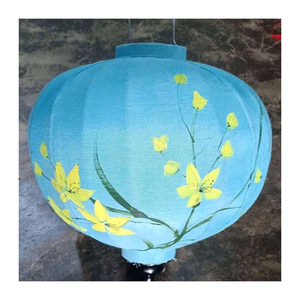 Authentic Vietnamese Silk <b>Bamboo</b> <b>Lanterns</b> - Handcrafted Rattan <b>Lanterns</b> Ideal for Asian-Themed Spaces - Product Image 2