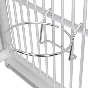 Proveedor al por mayor de cuencos de acero inoxidable para pájaros, comedero para loros, plato, tazas para gallinero con gancho, jaula para pájaros, soporte para cuenco de agua y comida - Product Image 4