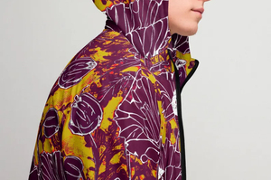 Chaqueta de golf cortavientos ligera para hombre Chaqueta de diseño de patrón personalizado informal de poliéster para hombre - Product Image 4