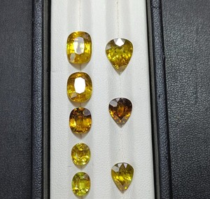 Naturel rayonnant chaud doré lumière jaune saphir mélange forme pierre haute qualité IGI certifié bijoux conceptions pour bagues - Product Image 5