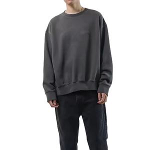 Sudadera de Forro Polar Grueso de 400g para Hombre, Estilo Urbano, con Bolsillo Frontal, Lavado Ácido, MADE BY HS 2026 - Product Image 3