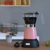 Portable électrique Moka Pot expresso brasseur Latte outils ensemble de qualité alimentaire en acier inoxydable percolateur cafetière