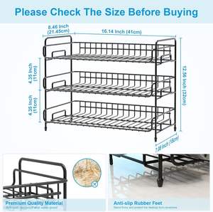 <b>Water</b> <b>Bottle</b> Organizer for Cabinet Space Saving Storage Rack for Kitchen & Pantry - Product Image 6