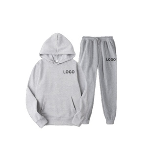 Printed Hooded Sports <b>Hoodie</b> Set Street Style Breathable Wrinkle-Resistant <b>Couple</b> Two-Piece Sportswear Set - Product Image 2