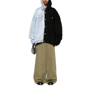 Personalizado Casual High Street Outwear Otoño Denim Turn-Down Collar recortado Chaquetas Chaqueta suelta para las mujeres OEM personalizado - Product Image 2