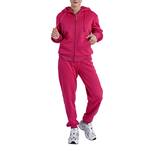 Chándal liso informal para mujer, chándal de gran tamaño para mujer, conjuntos de chándal de dos piezas, ropa de entrenamiento, ropa para correr - Product Image 4