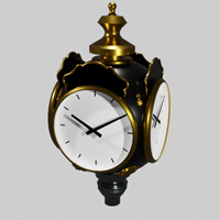 Reloj de Pared de Alta Calidad Hecho en Italia, Personalizado, de 4 Caras, con Agujas de Cuarzo, Sincronizado por GPS, Iluminado por LED, Diseño Art Deco, Estilo Antiguo