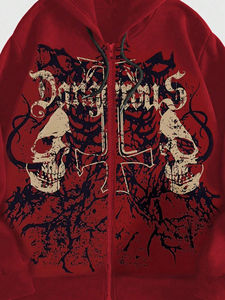 Sudadera de lana de algodón 100% para hombre, sudadera cómoda con cremallera y logotipo de impresión digital personalizado para la temporada de invierno - Product Image 2