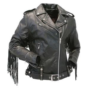 Nouvelle arrivée de vestes en cuir véritable à la mode pour femmes en cuir véritable imprimé personnalisé en vrac en quantité à bas prix - Product Image 4