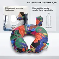 Oreiller de voyage pliable en U, personnalisable rapidement et facilement, anti-boulochage et anti-statique, avec impression de logo
