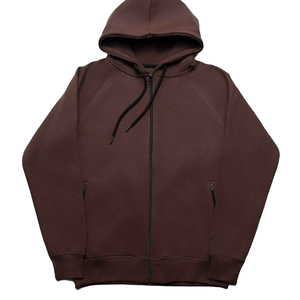 Nouveau élégant coton polaire sweats à capuche zippés saison d'hiver sweat à capuche zippé pour hommes lavé à l'acide poches zippées personnalisées - Product Image 1