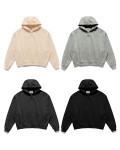 เสื้อฮู้ดสวมหัวผ้าฝ้าย100% พอดีตัวปกติของผู้ชายเสื้อมีโลโก้ด้านหน้าแบบกำหนดเองระบายอากาศได้ดีและเป็นมิตรกับสิ่งแวดล้อม - Product Image 2