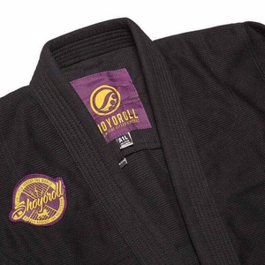 ชุดยิวยิตสูคุณภาพสูง ยี่ห้อ Shoyorol รุ่น 83 สำหรับนักกีฬา BJJ สีดำ ผ้าฝ้ายแท้ 100% ผ่านการซักแล้ว - Product Image 4