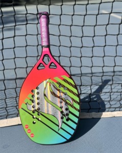 Raquette de padel en fibre de carbone 18K de haute qualité 2026 avec noyau en EVA, poignée et housse incluses, forme diamant légère pour le tennis de plage - Product Image 2