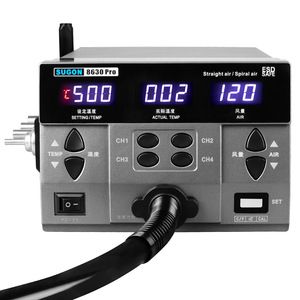 Estación <span class=keywords><strong>de</strong></span> Retrabajo <span class=keywords><strong>de</strong></span> Aire Caliente SUGON 8630 Pro con Pantalla Digital, Herramienta <span class=keywords><strong>de</strong></span> Reparación <span class=keywords><strong>para</strong></span> Desoldar BGA y SMD en PCB <span class=keywords><strong>de</strong></span> Cámaras, <span class=keywords><strong>Pistola</strong></span> <span class=keywords><strong>de</strong></span> <span class=keywords><strong>Calor</strong></span> Profesional - Product Image 2