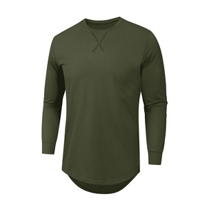 Comfort OEM <b>Men's</b> T-<b>Shirts</b> Gym Long Sleeve Fitted <b>Stretch</b> Compression Camiseta Fitness Athletic Wear - Product Image 3
