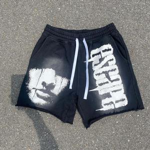 Pantalones Cortos Deportivos de Verano para Hombre, Personalizados, de Alta Calidad, con Estampado Acid Wash, Holgados, Transpirables, con Cordón Ajustable, 100% Algodón, de Secado Rápido - Product Image 4