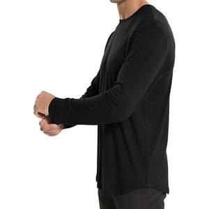 T-shirt à manches longues pour homme respirant à bas prix, logo personnalisé imprimé, t-shirt à manches longues pour homme de qualité bon marché - Product Image 6