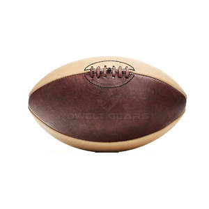 Customized Design Foldable Promotional Rugby Ball with Genuine Leather Size 5 Customized Color & Logo - Product Image 1