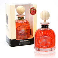 Flacon diffuseur en verre cylindrique vide de 50 ml, 250 ml, 500 ml, 1000 ml, emballage de luxe pour parfum d'intérieur avec bouchon à vis