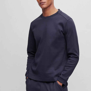 Sudadera informal de cuello redondo para hombre, Jersey de manga larga de algodón, camisa suave y cálida, forro polar fino para adultos, tallas para todo tipo de clima - Product Image 5