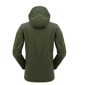 Vestes Softshell pour homme 2025, imperméables, en toile d'extérieur, respirantes, unies, avec col montant, veste Softshell pour homme respirante, OEM - Product Image 6