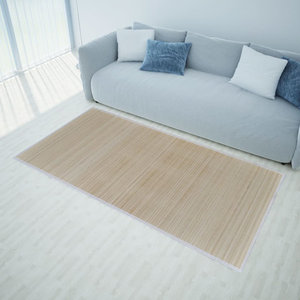 ชุดพรมไม้ไผ่ธรรมชาติ4สีขนาด47.2x70.9ทำจากโพรพิลีนและไม้ไผ่-สำหรับตกแต่งบ้านเครื่องมือหมุน - Product Image 1