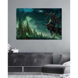 Affiche sur toile World of Warcraft avec Illidan Stormrage pour décoration murale - Product Image 3