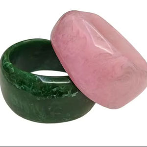 Ensemble de bracelets de mariage de luxe en résine tissée à la main, imperméable, tendance, pour femmes/filles, personnalisable - Product Image 1