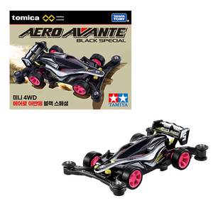 รถบังคับวิทยุ Tomica Aero Avante Black Special Mini 4WD ไฟฟ้า ขนาด 1:32 ชุดประกอบเอง ใช้ได้ทั้งในร่มและกลางแจ้ง - Product Image 1